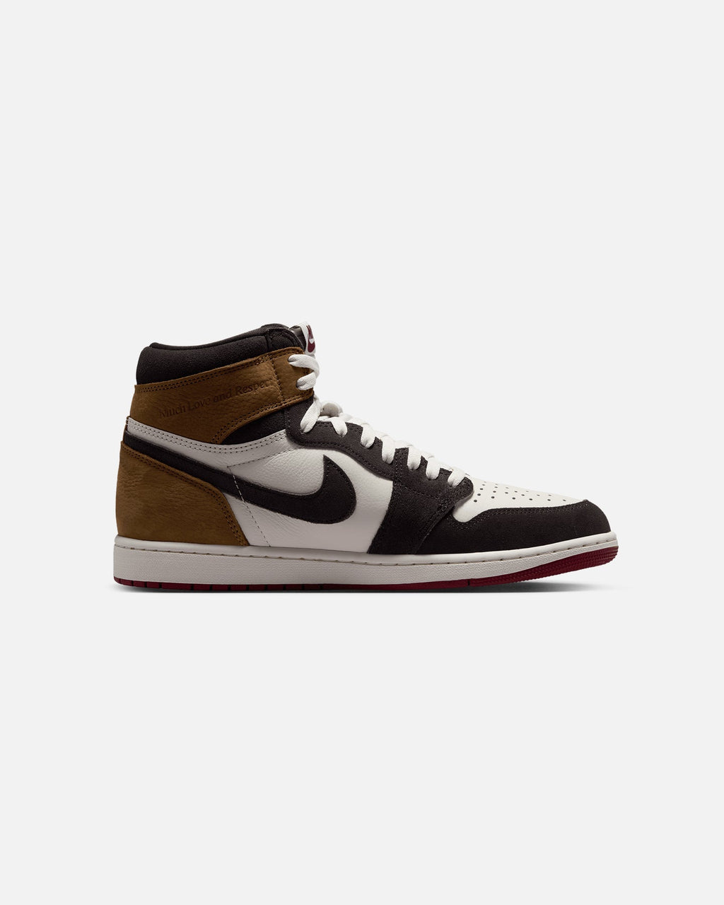 Men's High-Top Casual Sneakers - Brown/Red