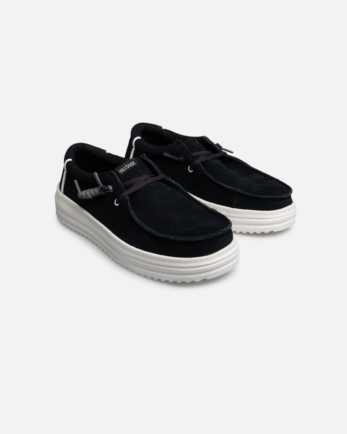 Men's Suede Casual Slip-On Shoes - Black