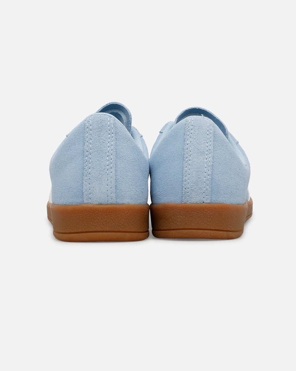 Suede & Leather Low-Cut Trainers - Light Blue
