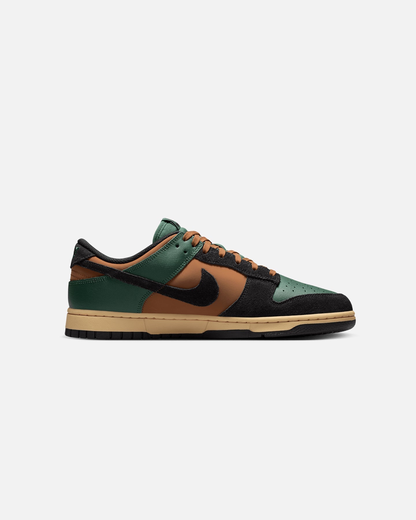 Classic Low-Cut Lifestyle Sneakers - Fir Green, Black & Tan