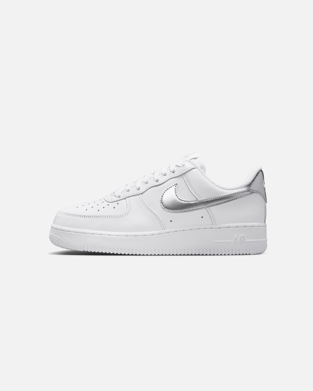 Women's Low-Top Casual Sneakers - White/Metallic