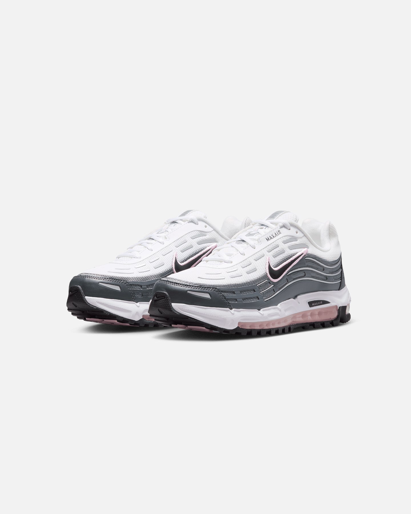 White & Black Low-Cut Cushioned Sport Shoes
