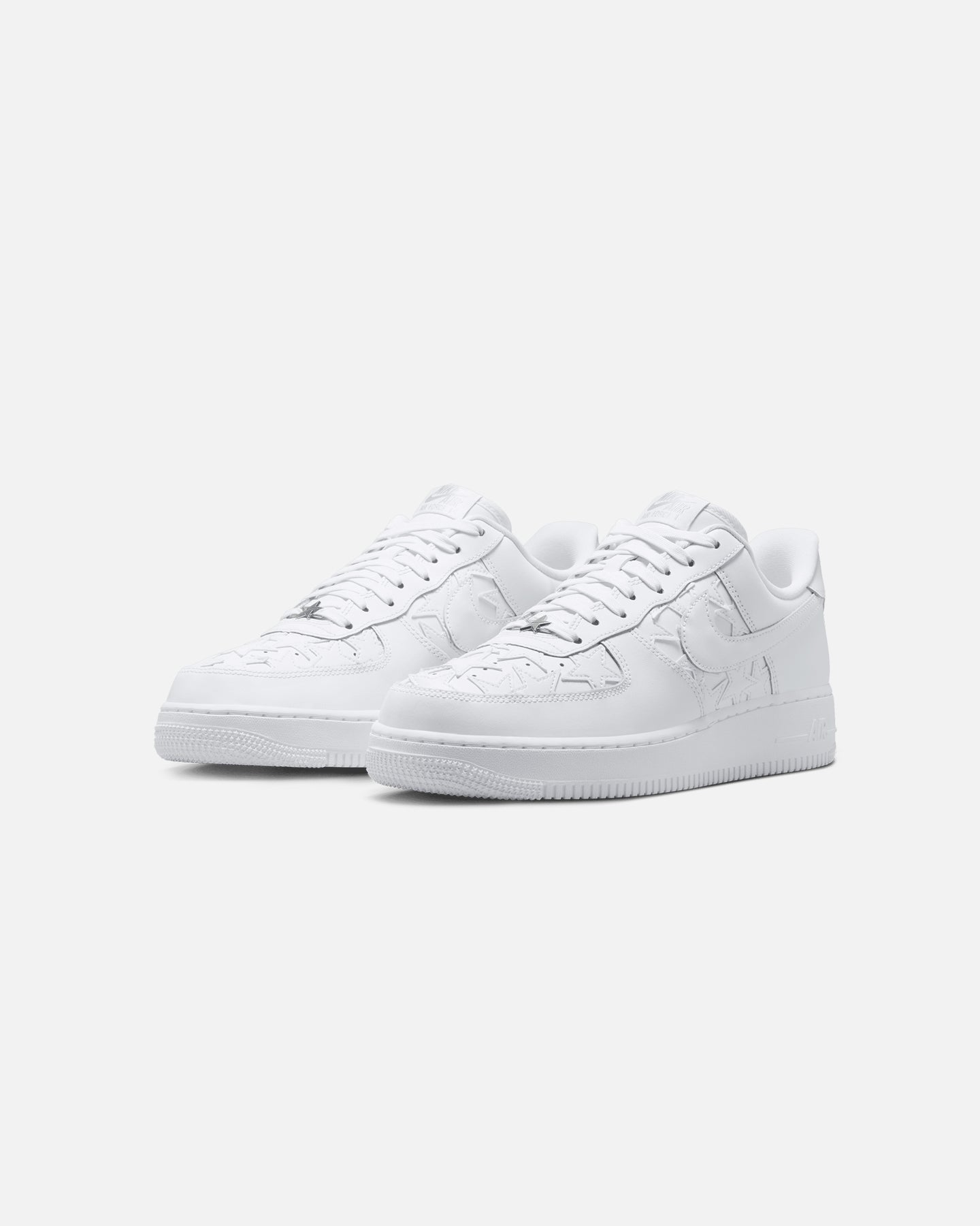 White Low-Top Casual Leather Sneakers