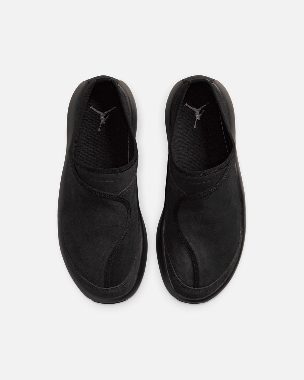 Men's Suede Slip-On Mule - Black/Grey