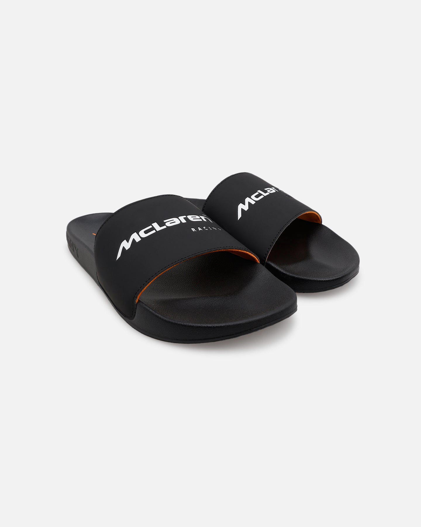 Casual Comfort Slides - Black/Orange