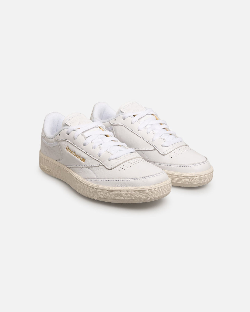 Classic White Low-Top Leather Casual Sneakers