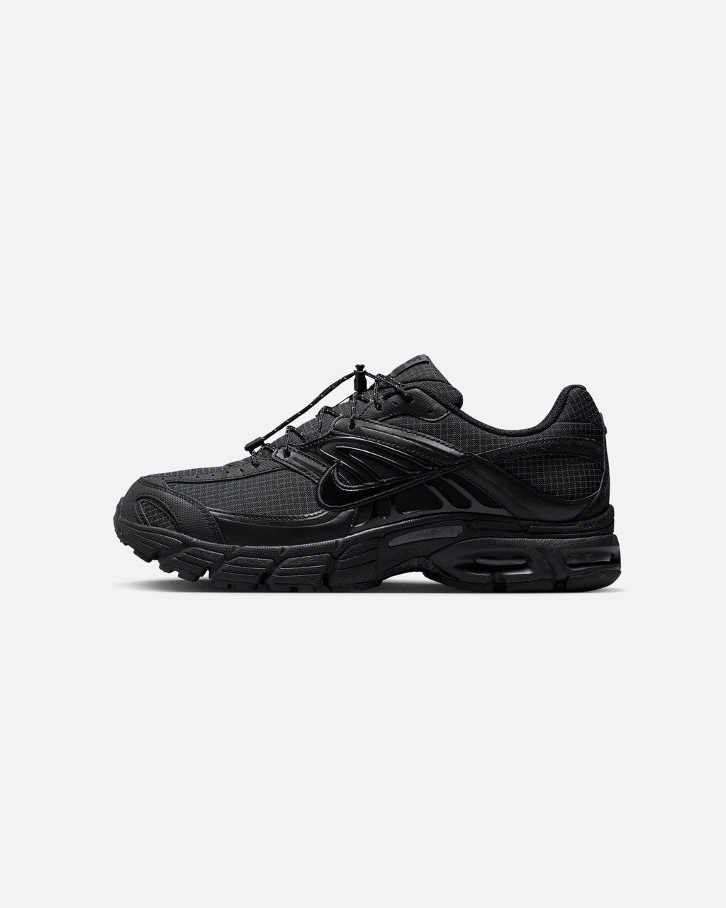 Black Low-Cut Athletic Sneakers with Cushioning