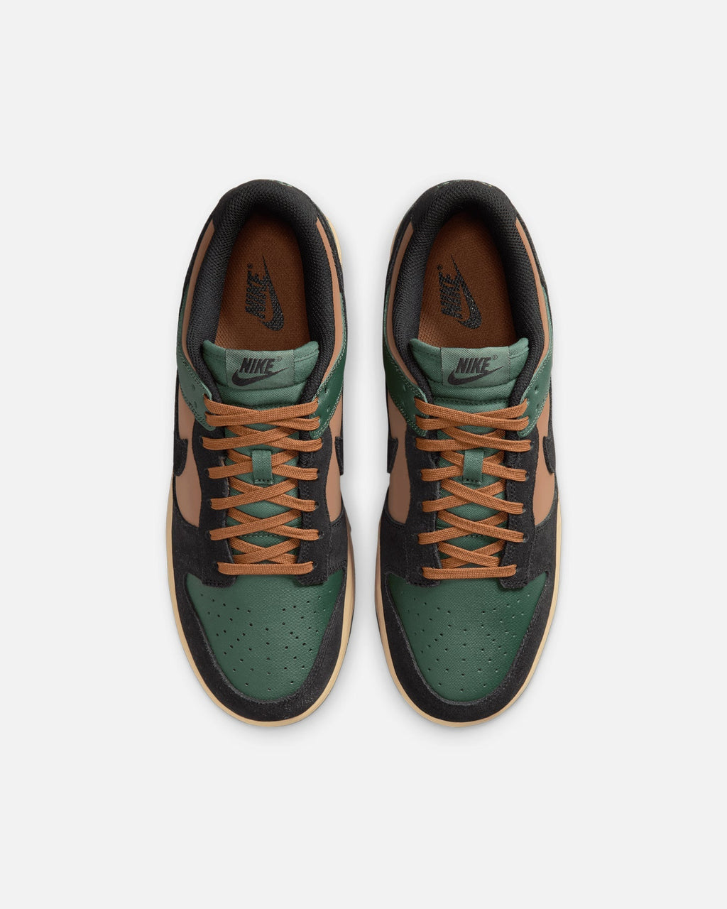 Classic Low-Cut Lifestyle Sneakers - Fir Green, Black & Tan
