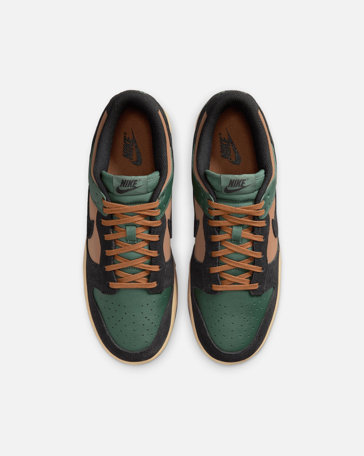 Classic Low-Cut Lifestyle Sneakers - Fir Green, Black & Tan