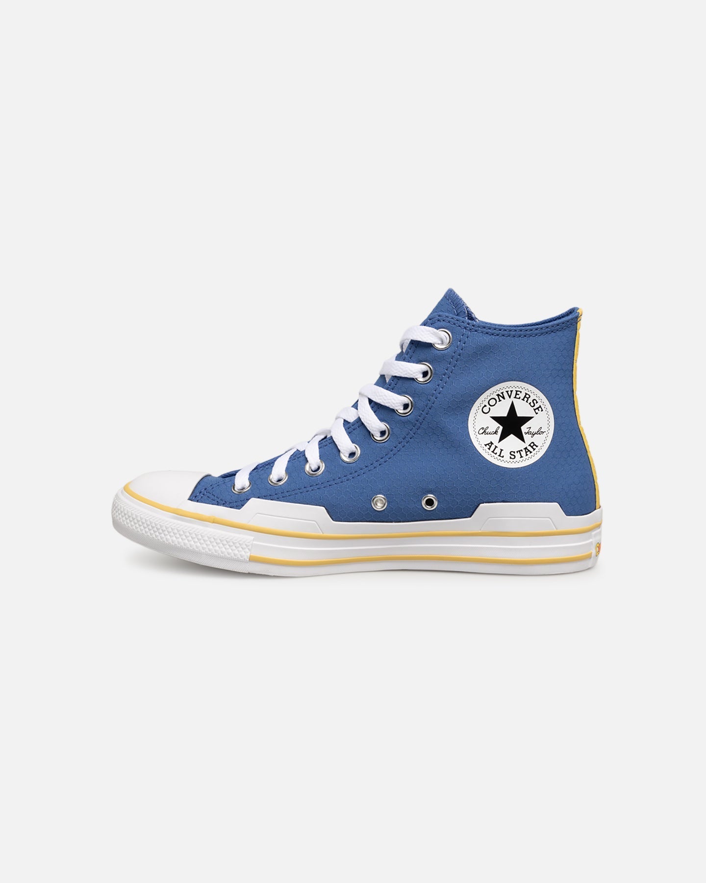 Men's Blue High-Top Canvas Sneakers