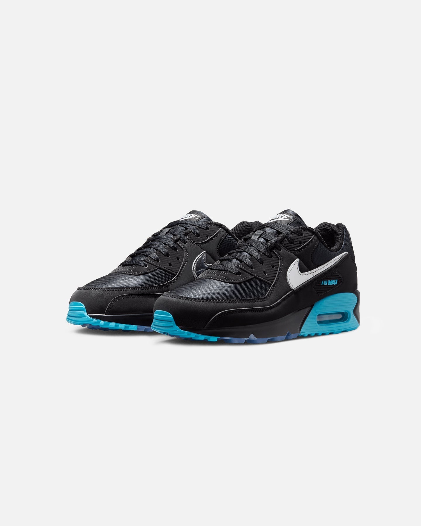 Low-Cut Casual Athletic Shoes - Black/Chrome/White