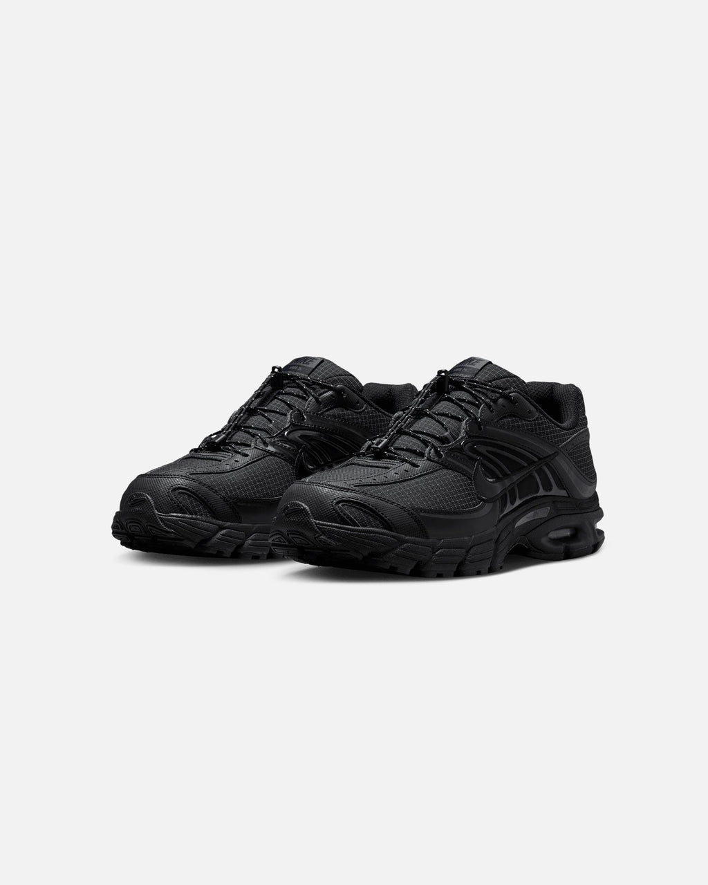 Black Low-Cut Athletic Sneakers with Cushioning
