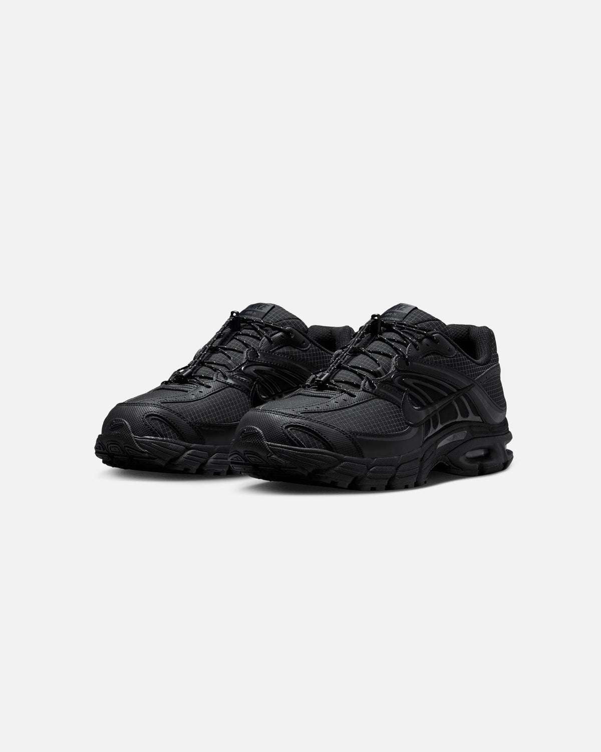 Black Low-Cut Athletic Sneakers with Cushioning
