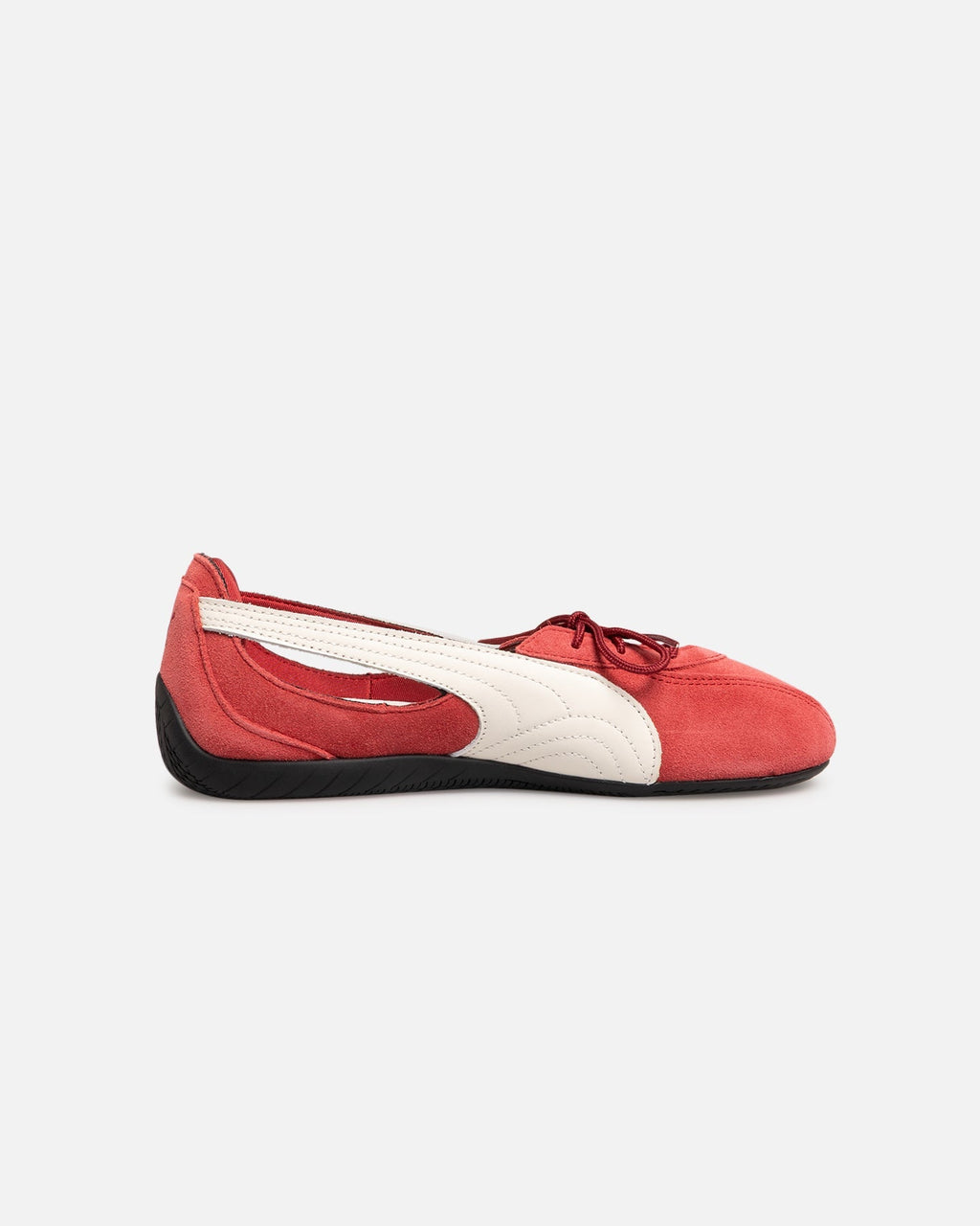 Women's Ballet-Inspired Casual Flats - Red & White
