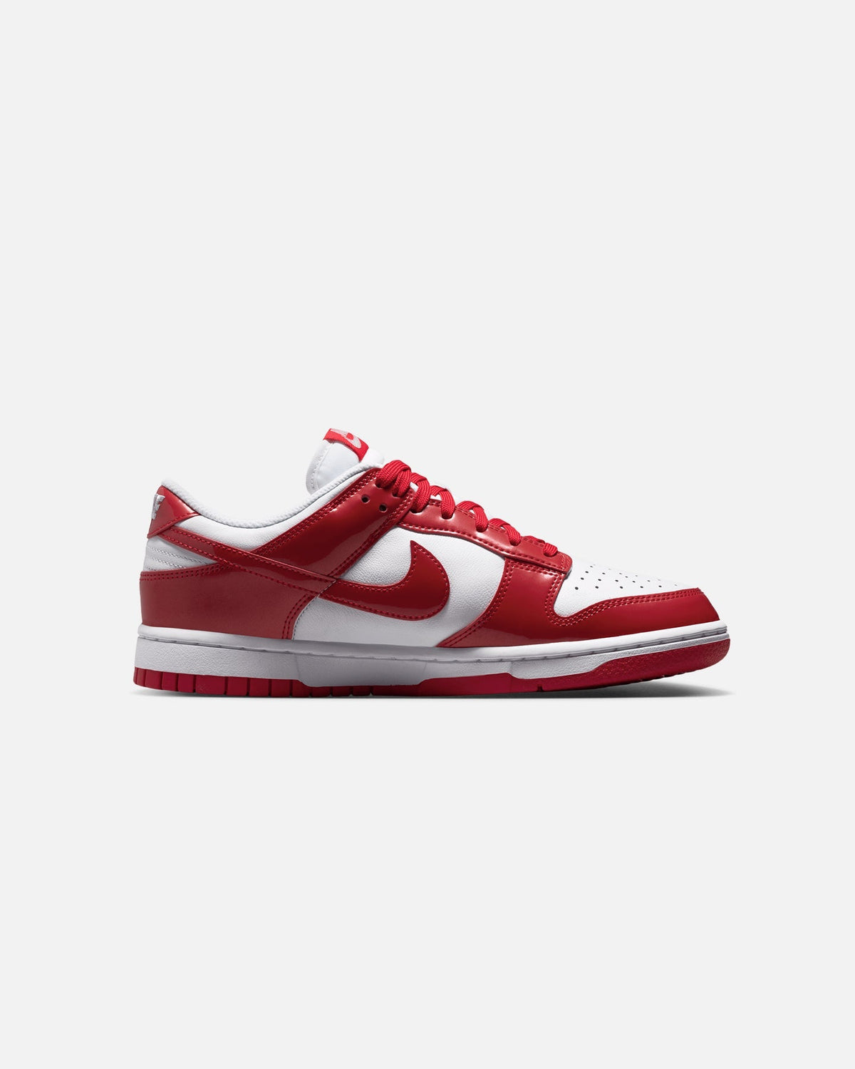 Women's Low-Top Casual Sneakers - White/University Red