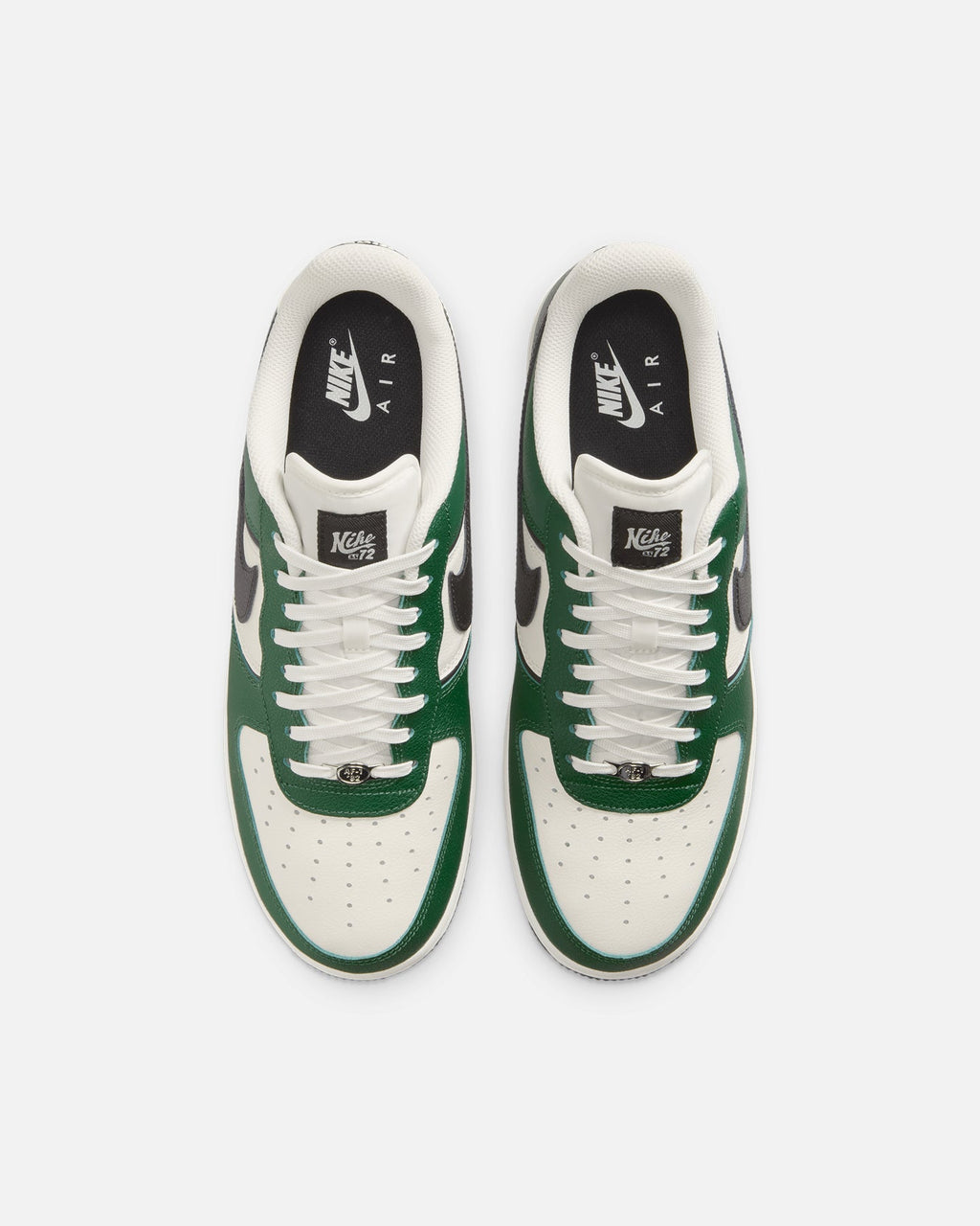 Low-Cut Casual Shoes for Men - Green, Black & Cream Tones