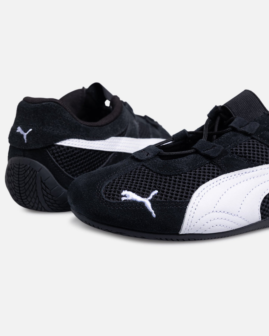 Women's Low-Top Casual Shoes - Black/White