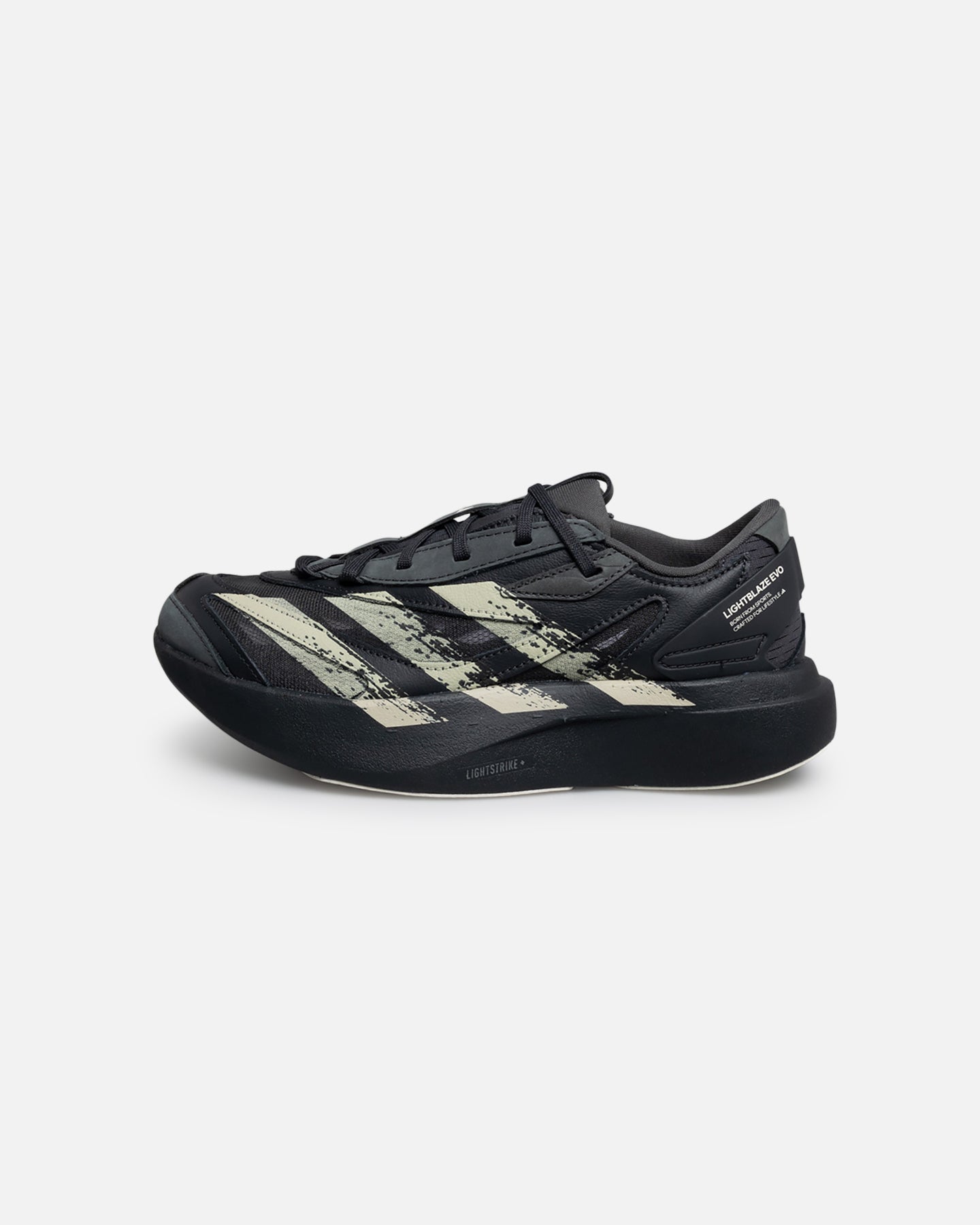 Lightweight Athletic Sneakers with Brushed Finish - Black