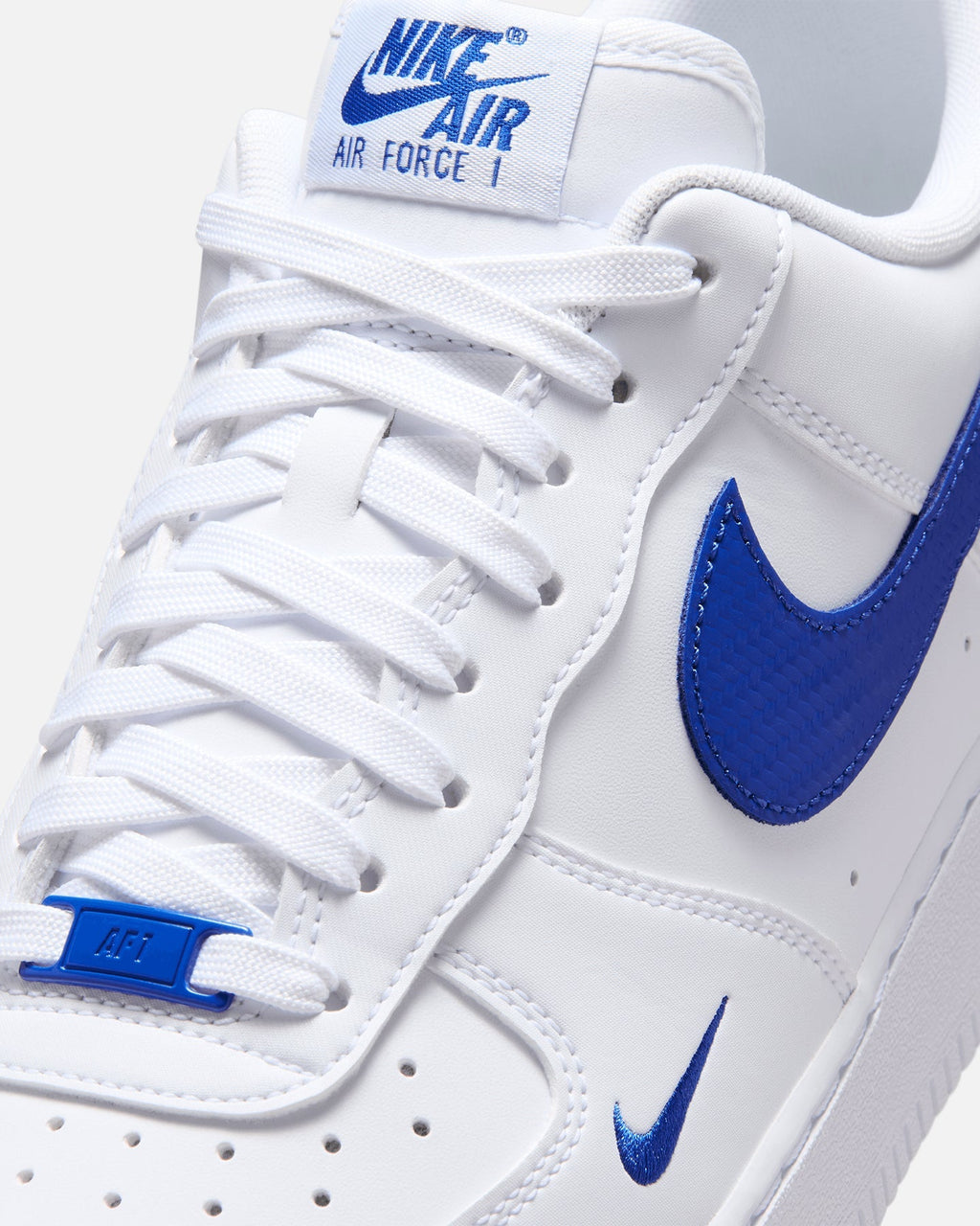 Classic Low-Top Casual Sneakers - White & Royal Blue