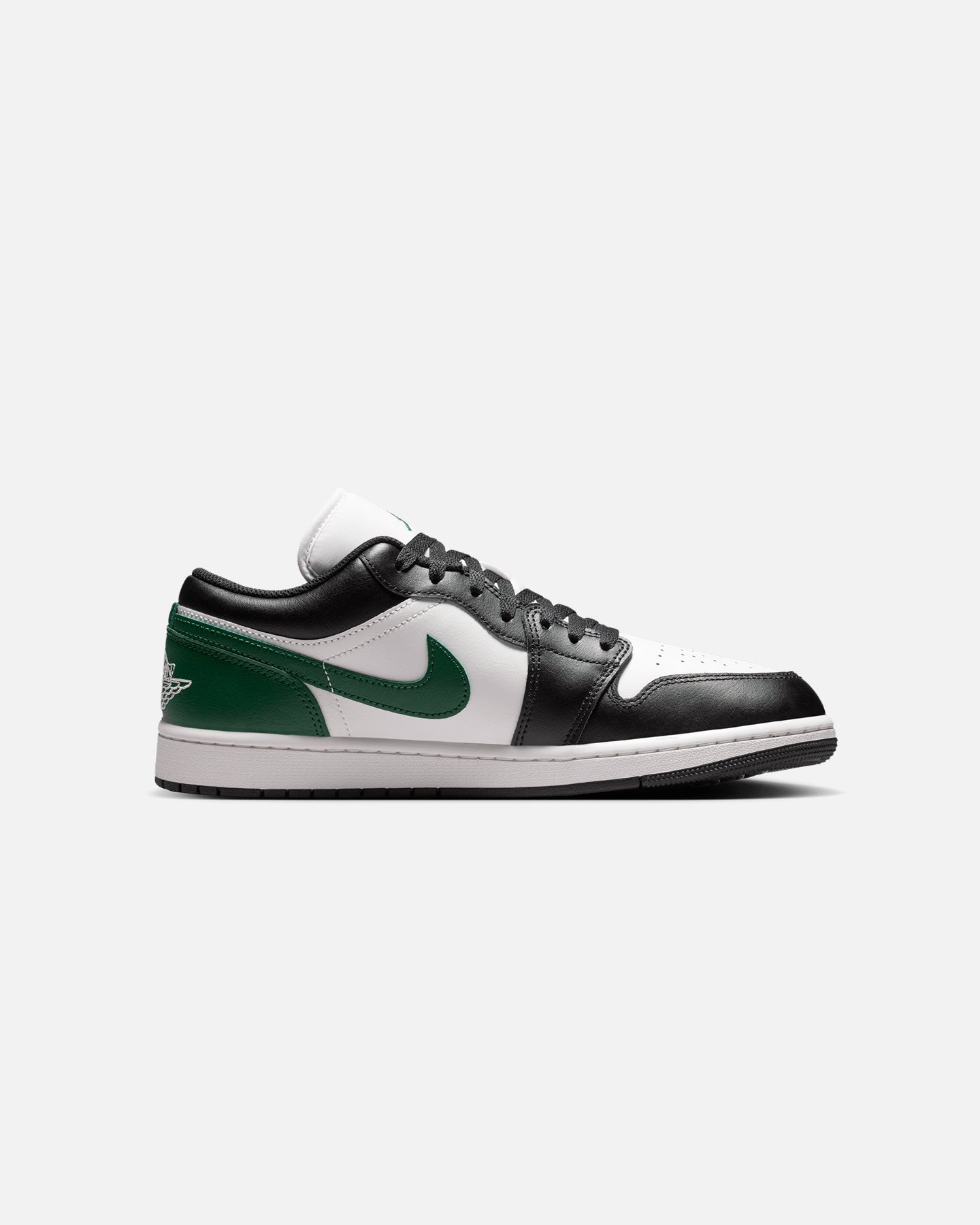 Men's Low-Cut Leather Casual Shoes Black & White