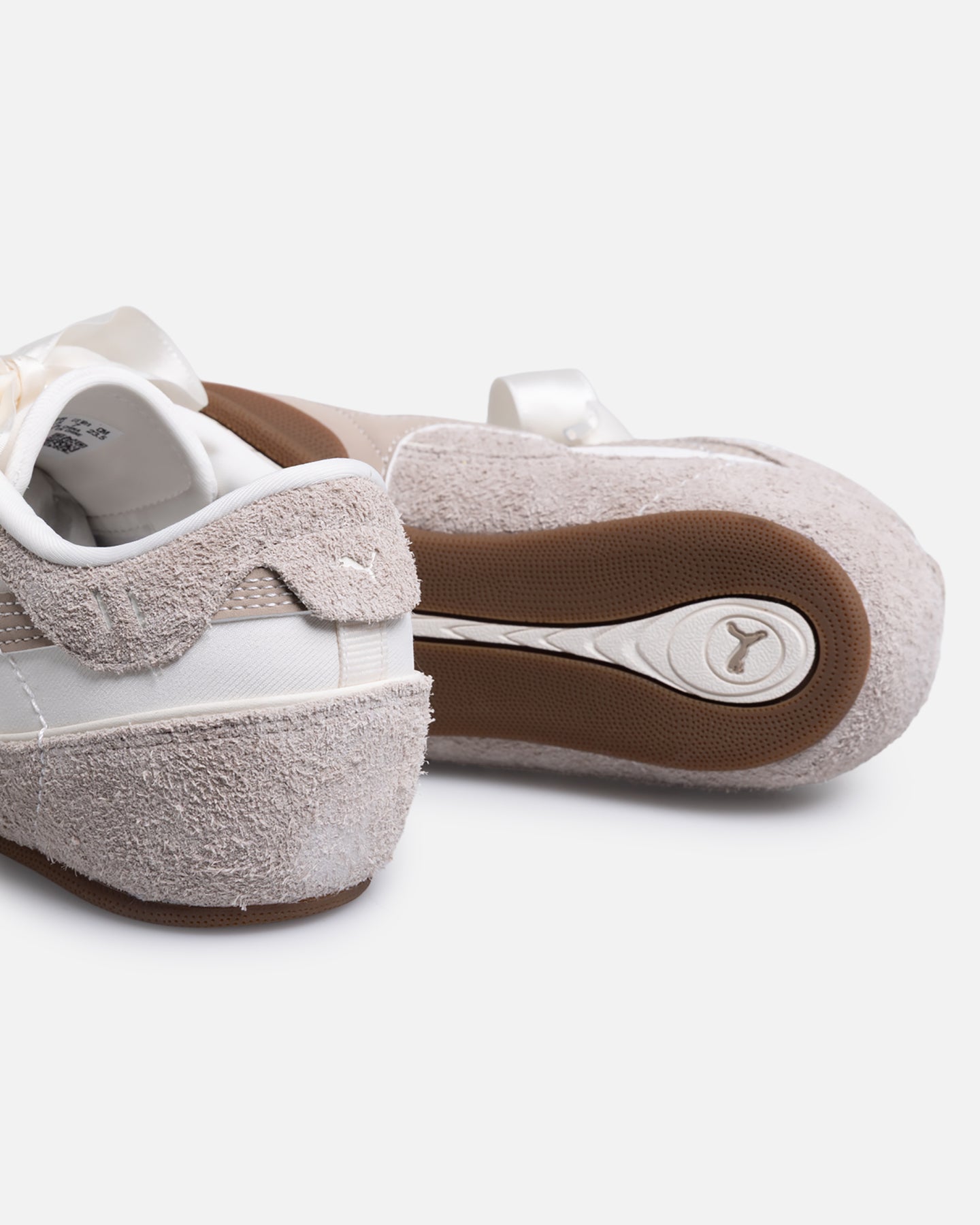 Women's Beige Leather Casual Sneakers