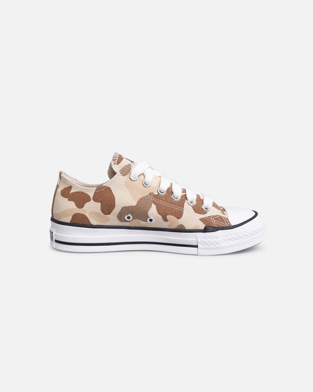 Classic Low-Cut Canvas Shoes - Brown Camo