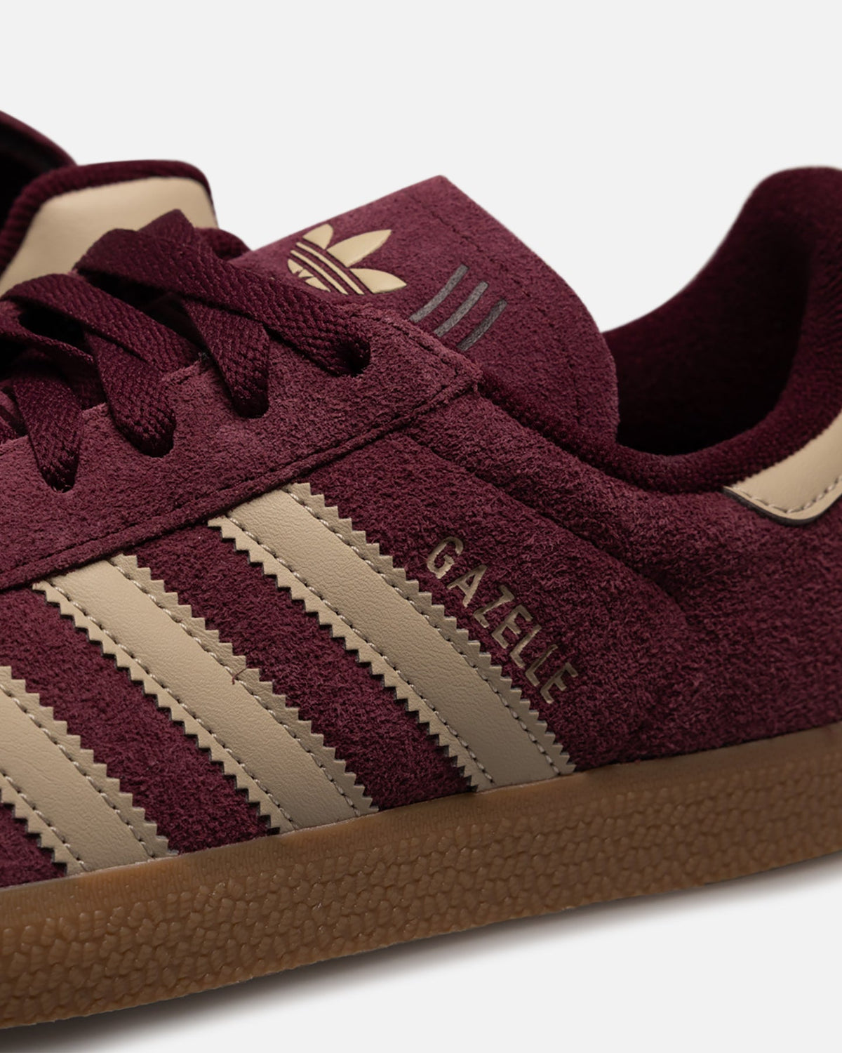 Maroon Suede Low-Top Casual Sneakers