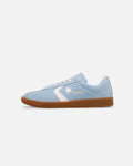 Suede & Leather Low-Cut Trainers - Light Blue