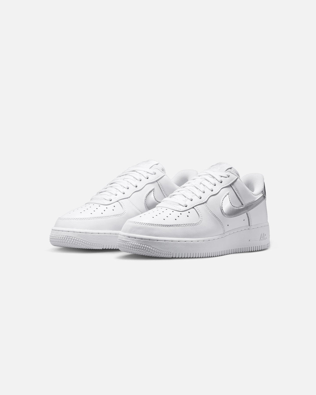 Women's Low-Top Casual Sneakers - White/Metallic