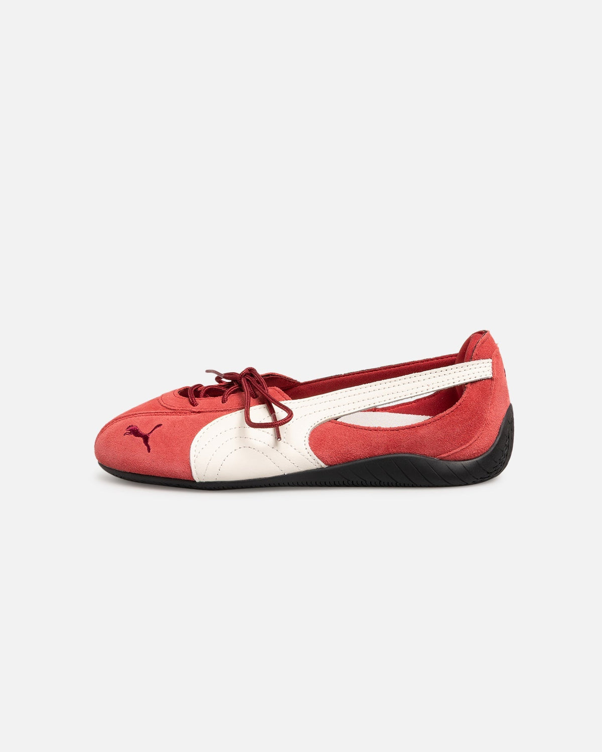 Women's Ballet-Inspired Casual Flats - Red & White