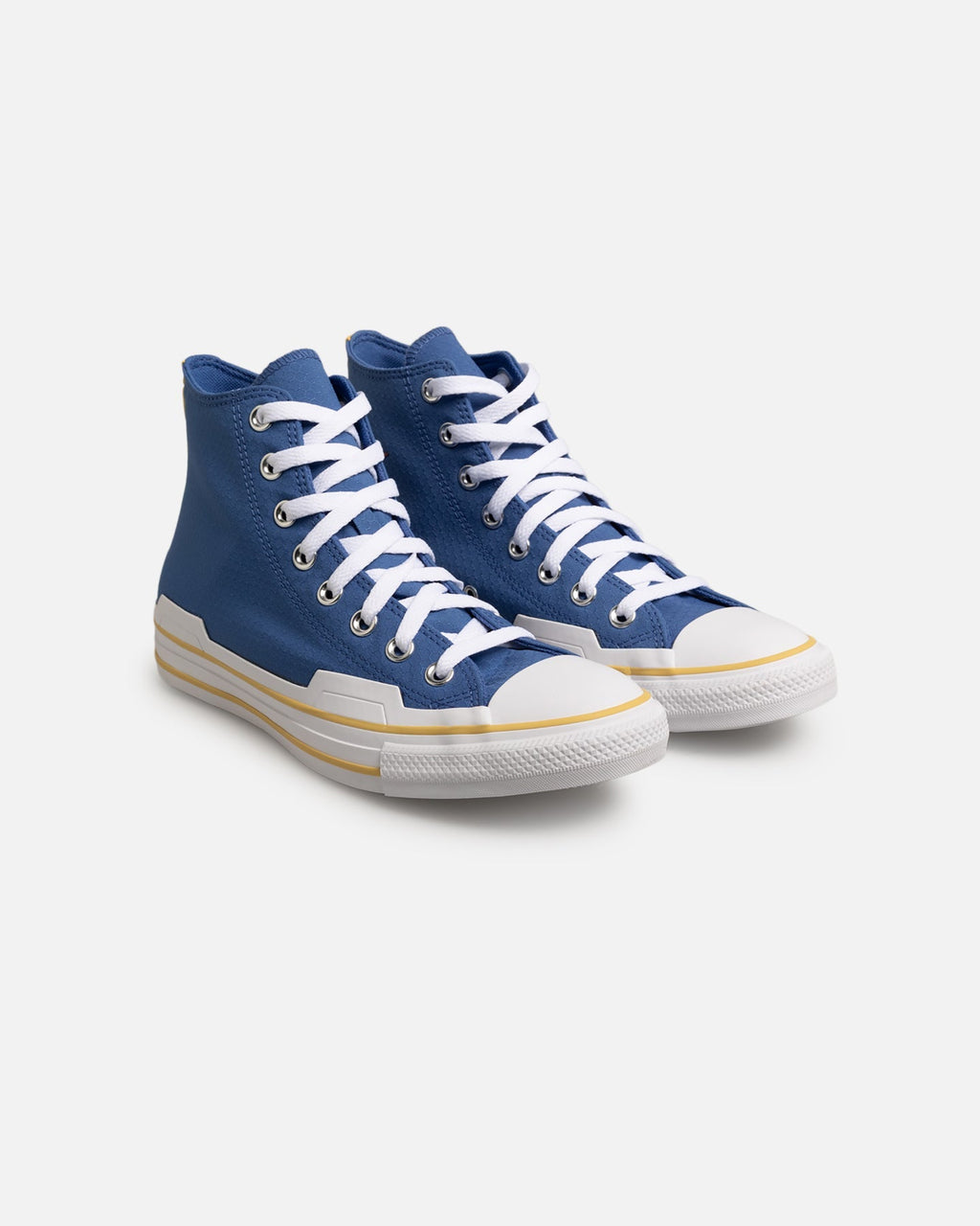 Men's Blue High-Top Canvas Sneakers
