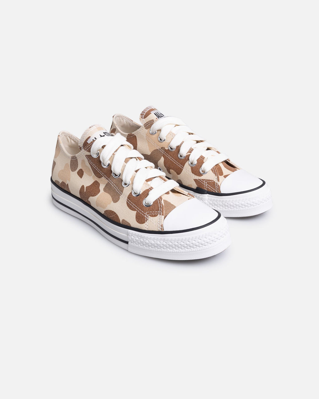 Classic Low-Cut Canvas Shoes - Brown Camo