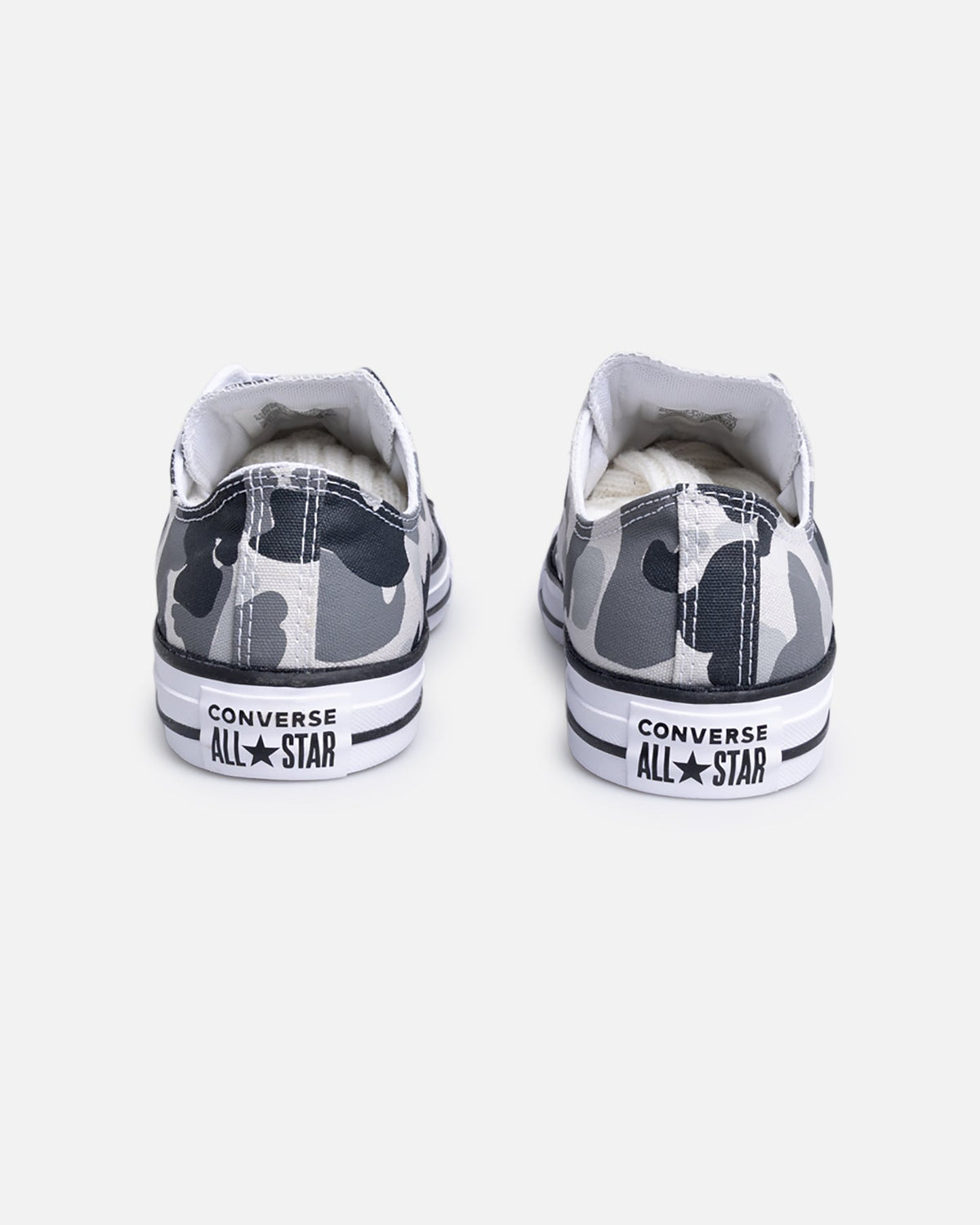 Low-Top Canvas Shoes - Grey Camo