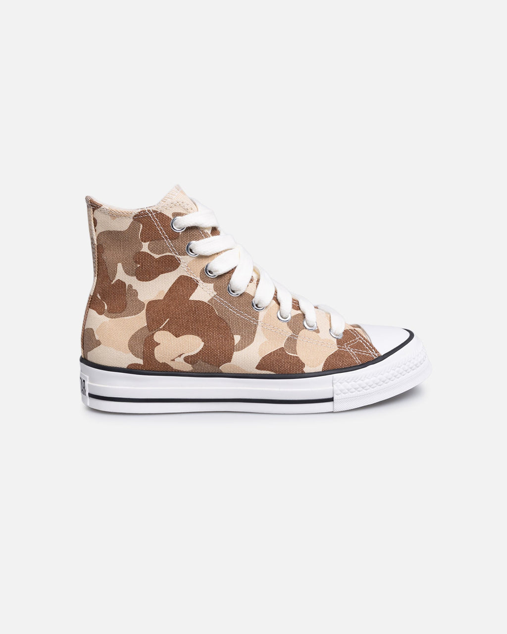 Brown Camo High-Cut Canvas Casual Sneakers