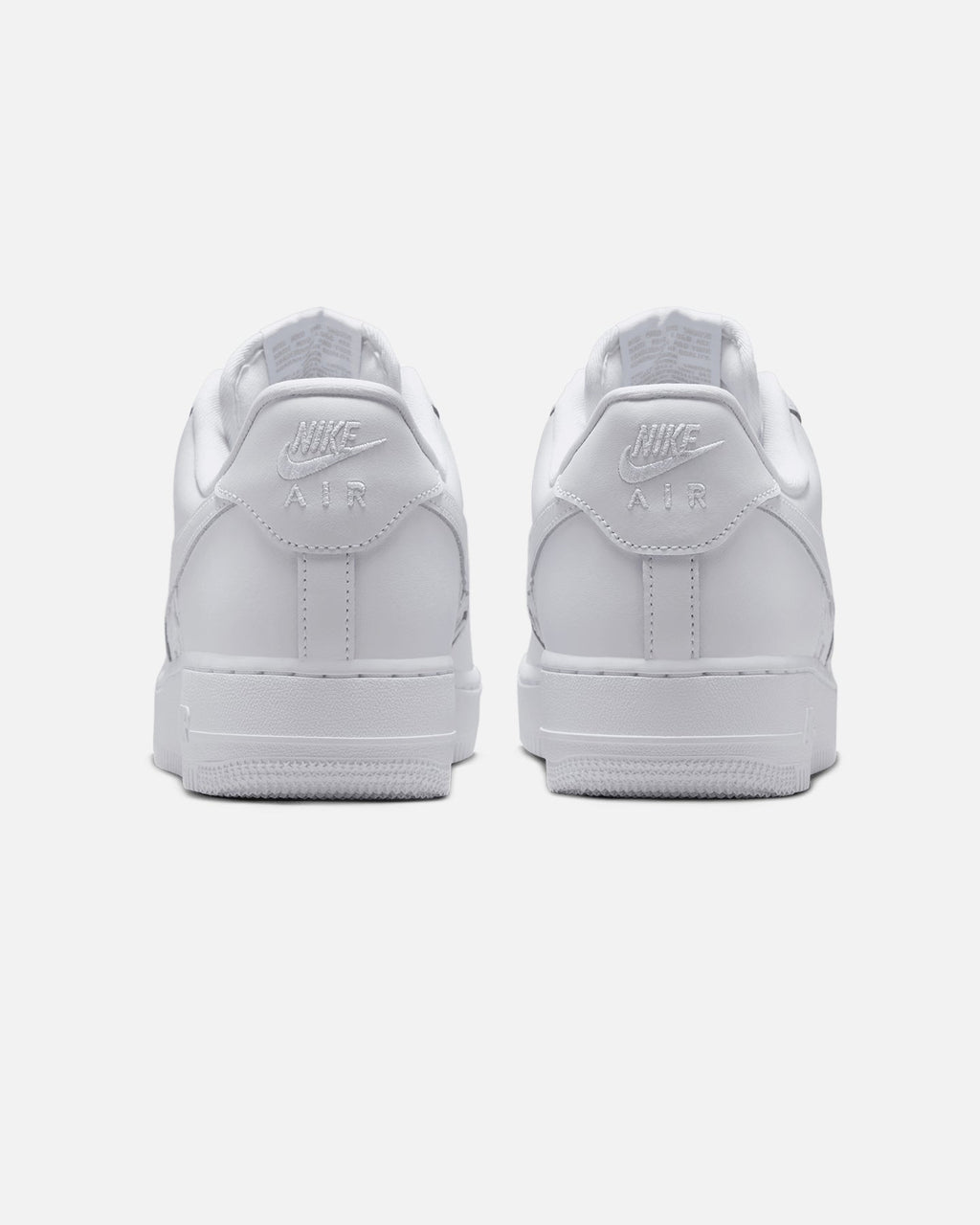 White Low-Top Casual Leather Sneakers