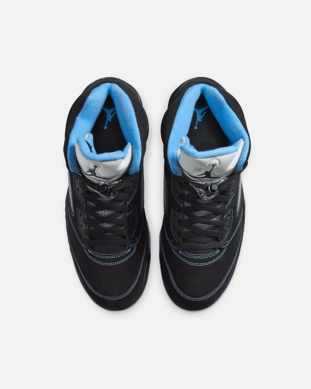 Men's High-Top Athletic Sneakers - Black/Blue