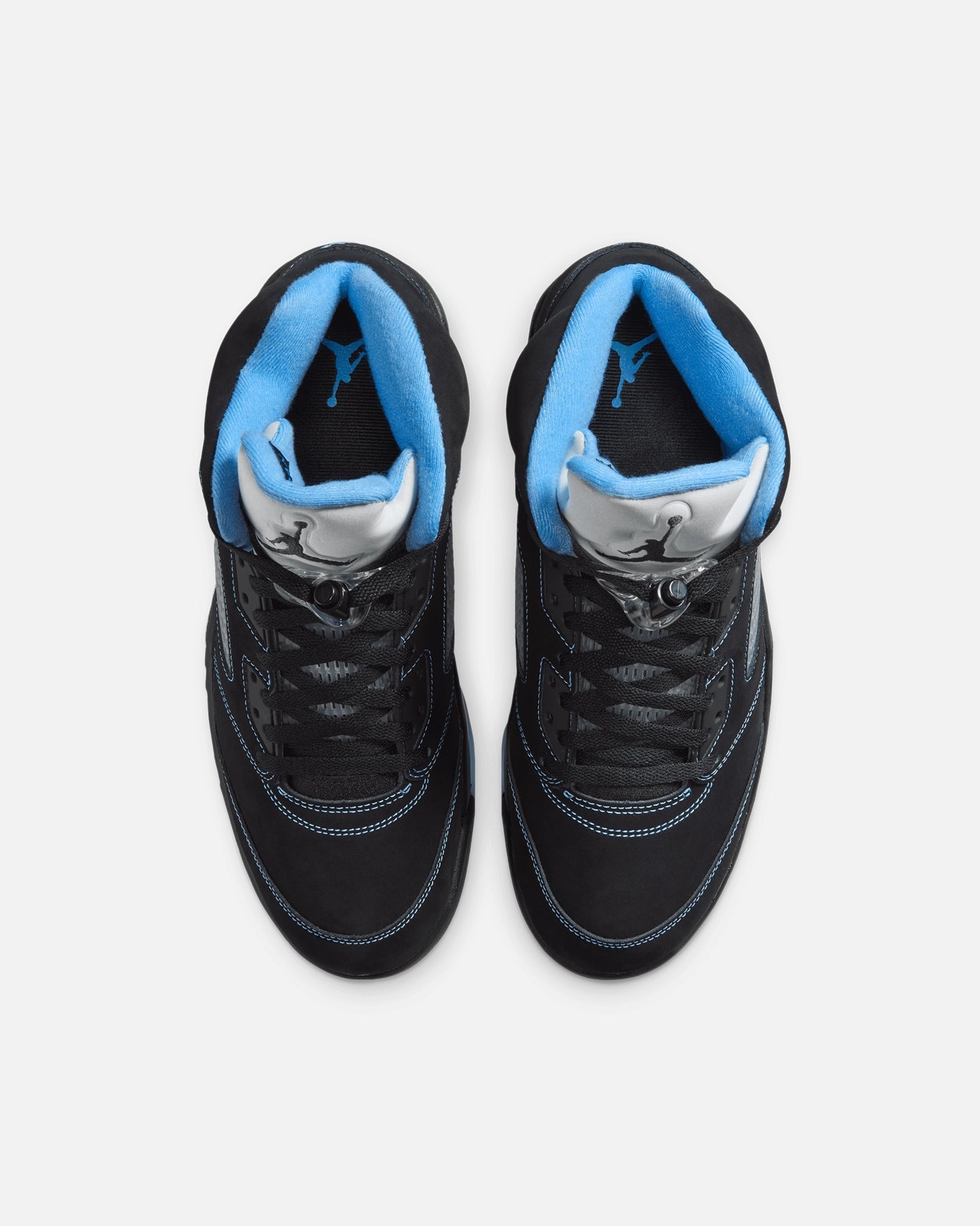 Men's High-Top Athletic Sneakers - Black/Blue