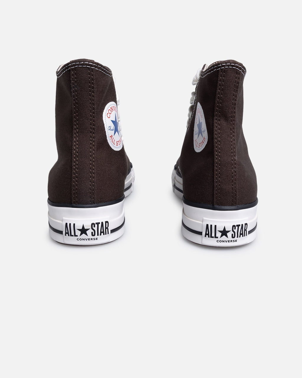 Retro High-Top Canvas Sneakers - Brown