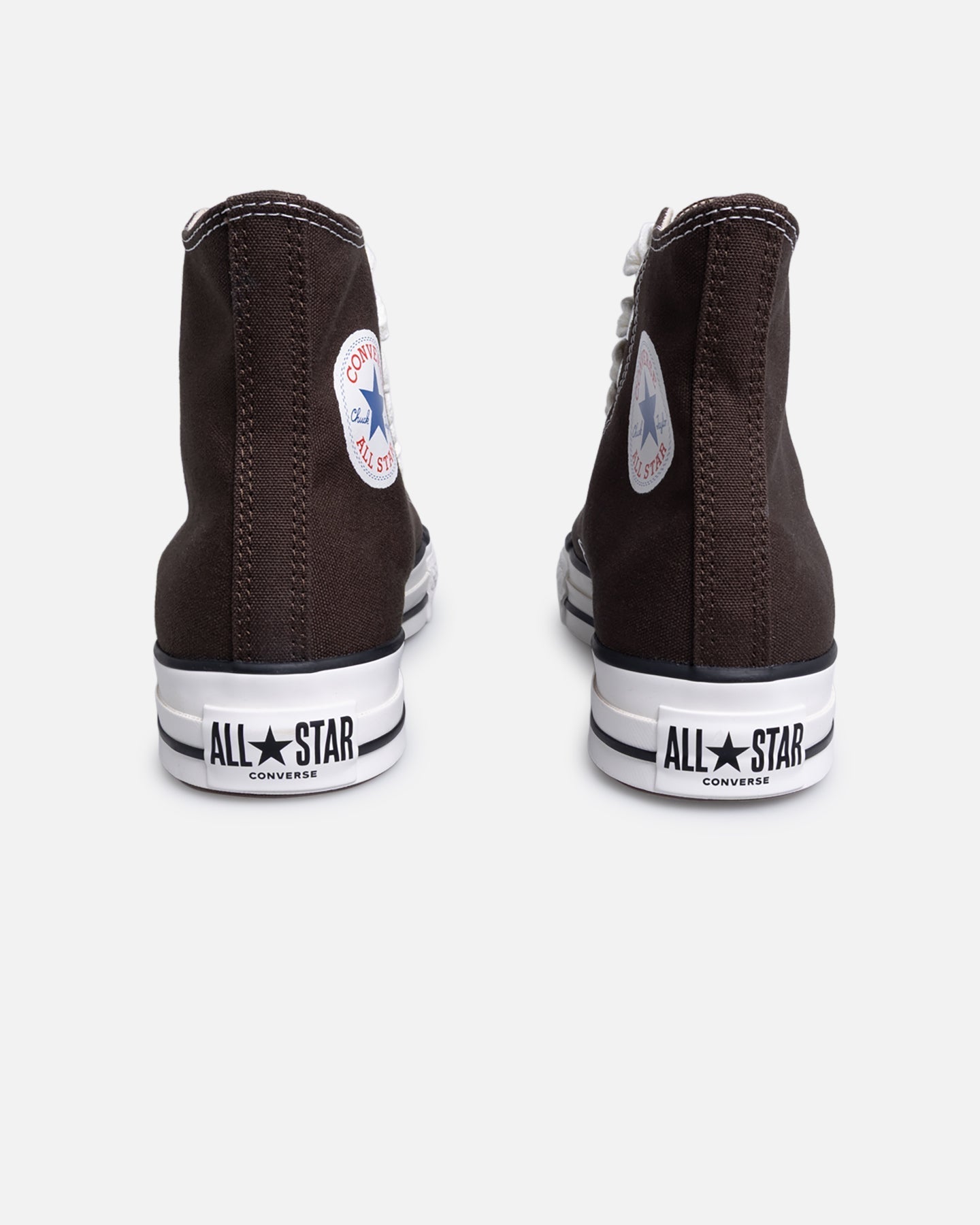 Retro High-Top Canvas Sneakers - Brown