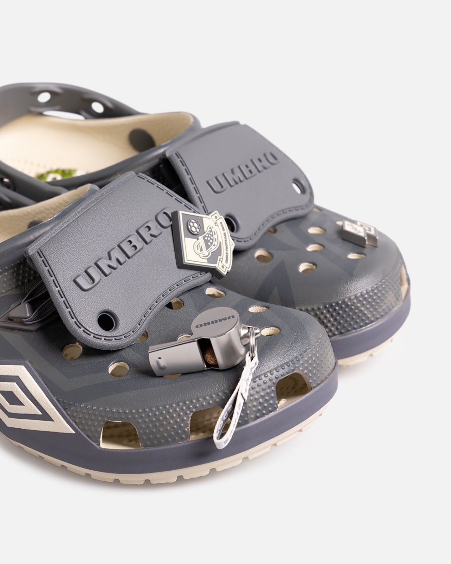 Lightweight Sporty Comfort Clogs with Heel Strap - Bone