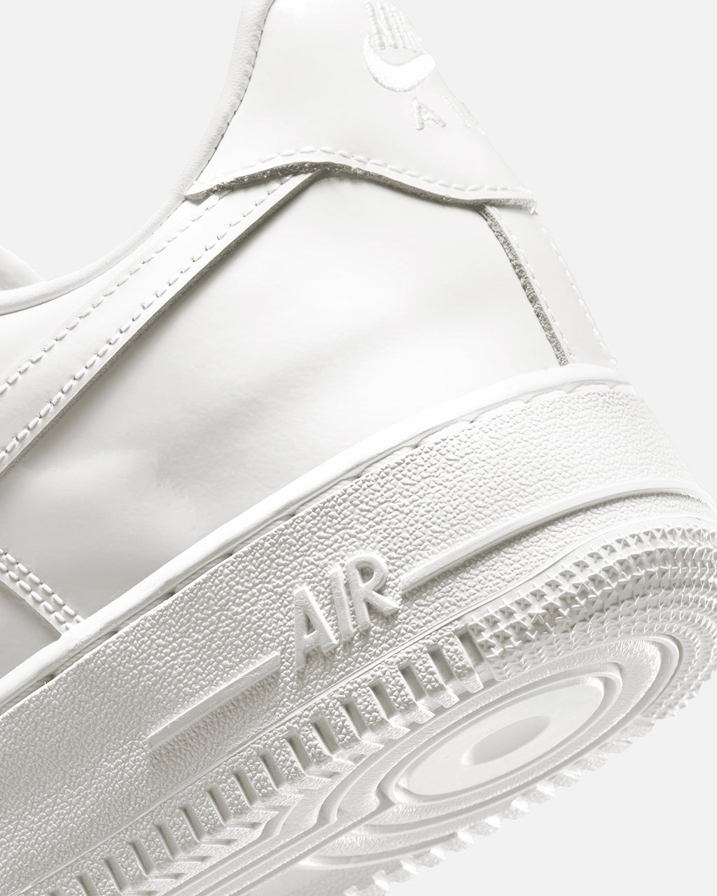 Classic White Patent Leather Low-Top Shoes
