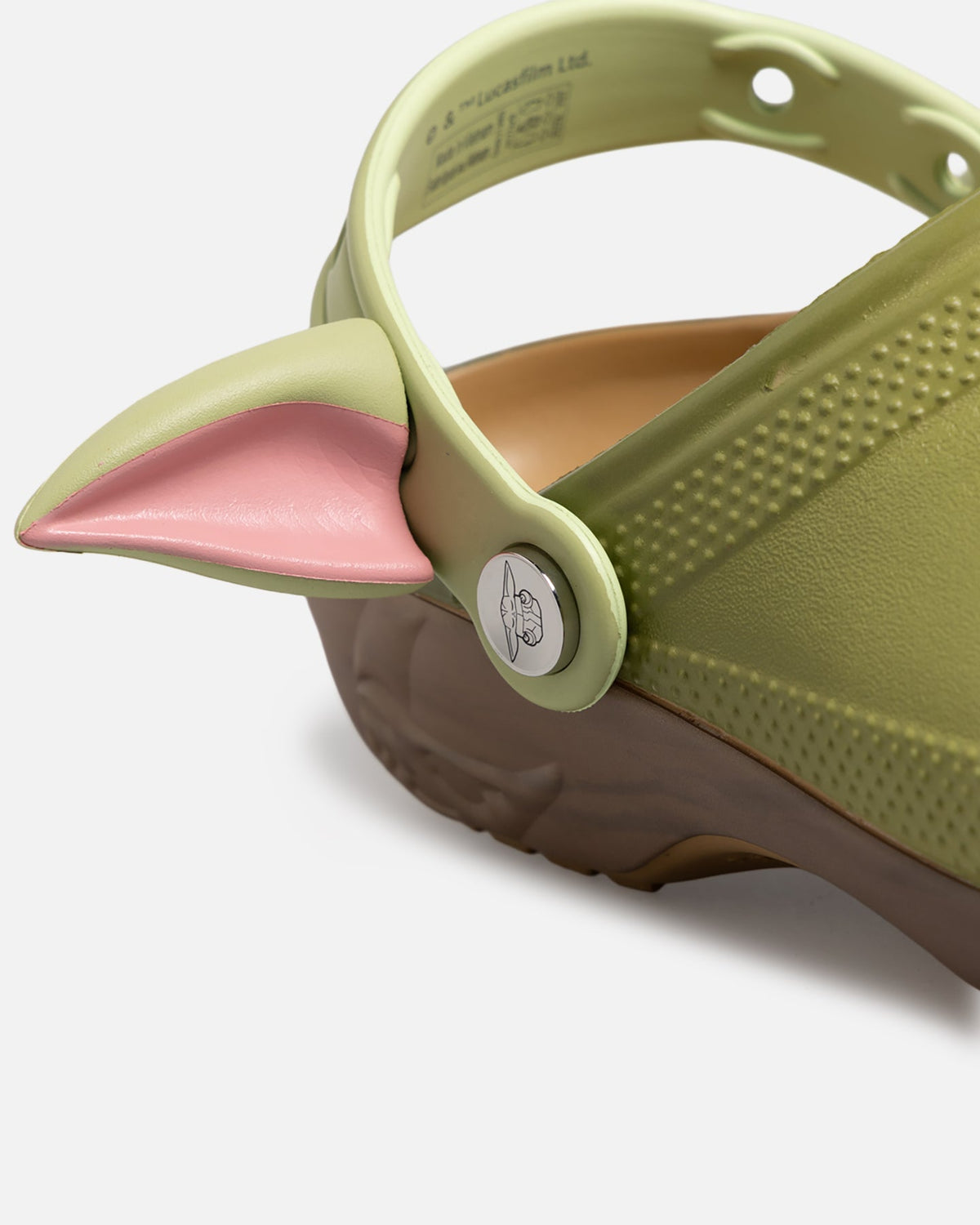 Green Patterned Casual Clogs with Unique Accents