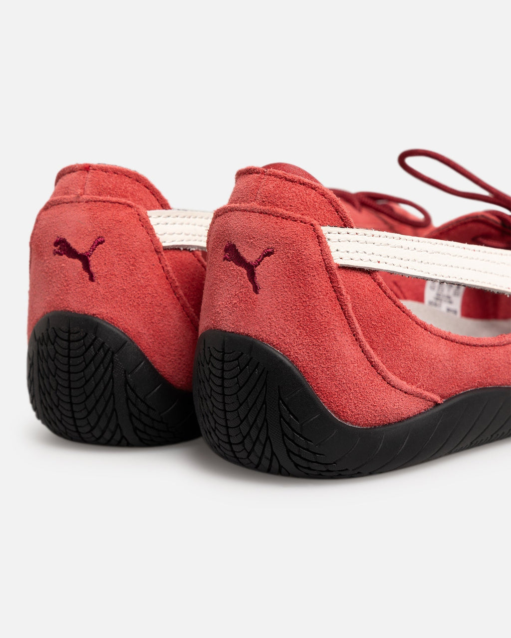 Women's Ballet-Inspired Casual Flats - Red & White