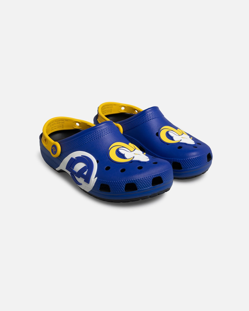 Moulded Slip-On Clogs - Blue/Yellow