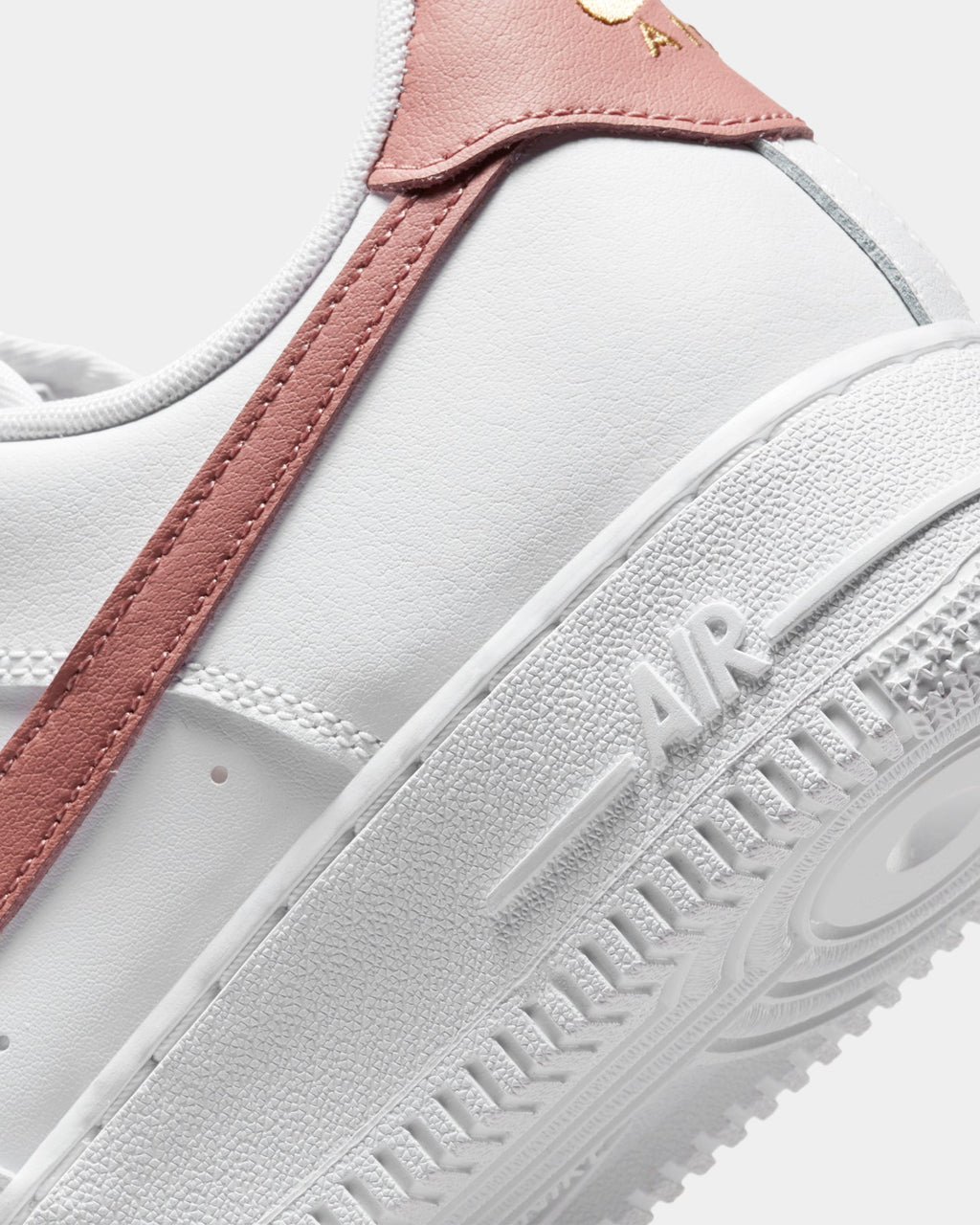 Women's Low-Top Trainers - White/Rust Pink