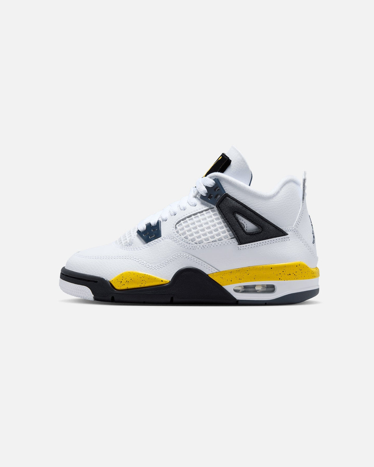 Kids' Mid-Cut Casual Sport Shoe - White & Yellow