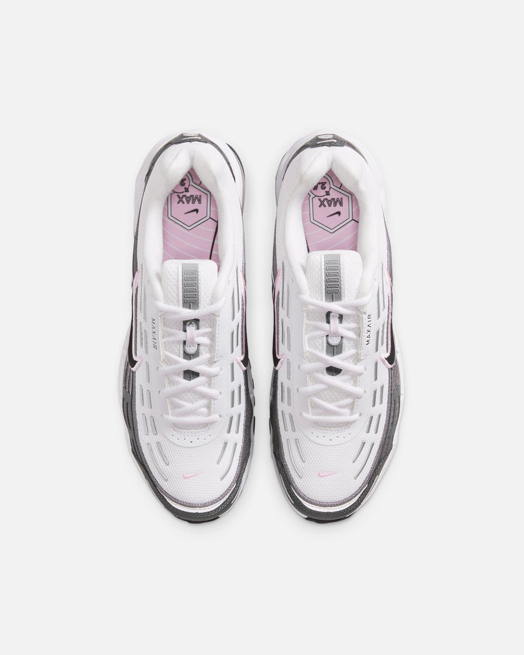 White & Black Low-Cut Cushioned Sport Shoes