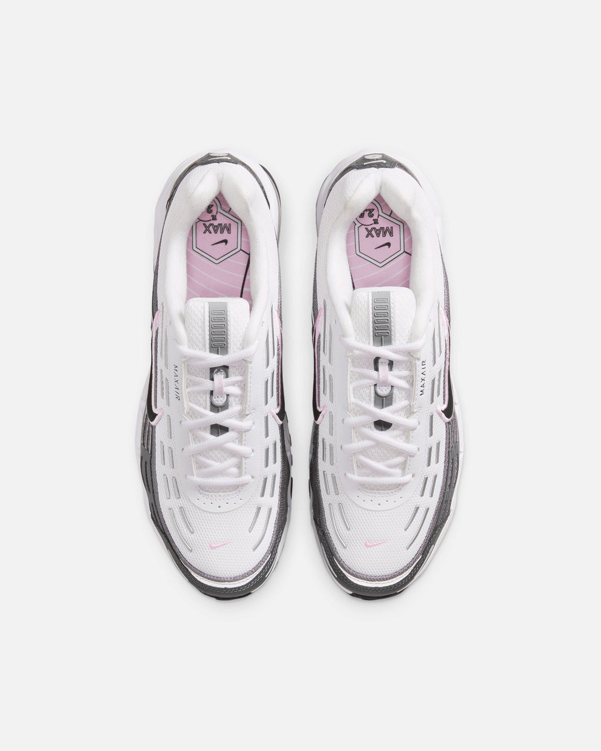 White & Black Low-Cut Cushioned Sport Shoes