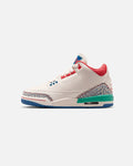 Kids' Mid-Cut Athletic Shoes - Chalk with Blue & Red