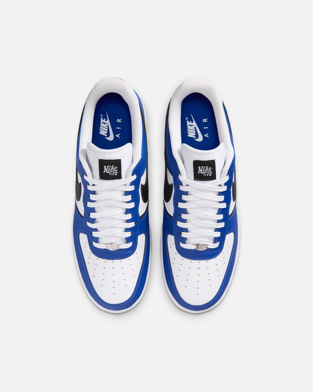 Low-Cut Casual Sneakers - Real & Synthetic Leather - Old Royal